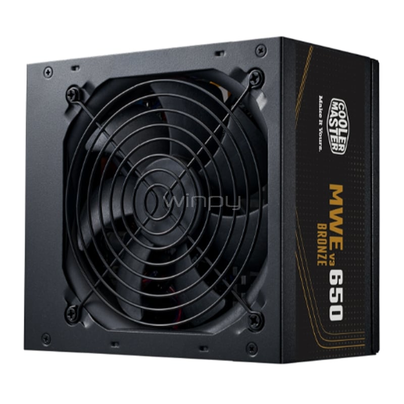 Fuente de Poder Cooler Master MWE Bronze 650 V3 de 650W  (Certificada 80+ Bronce, ATX)