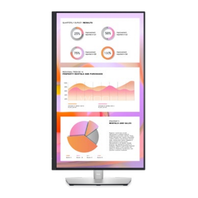 Monitor Dell P2722HE de 27“ (IPS, Full HD, DPort+HDMI+USB-C, Vesa)