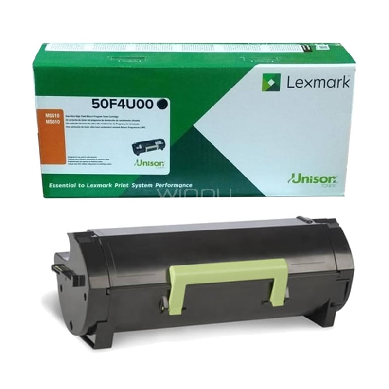 Tóner Lexmark 504U de Ultra Alto Rendimiento (20.000 páginas, Negro)