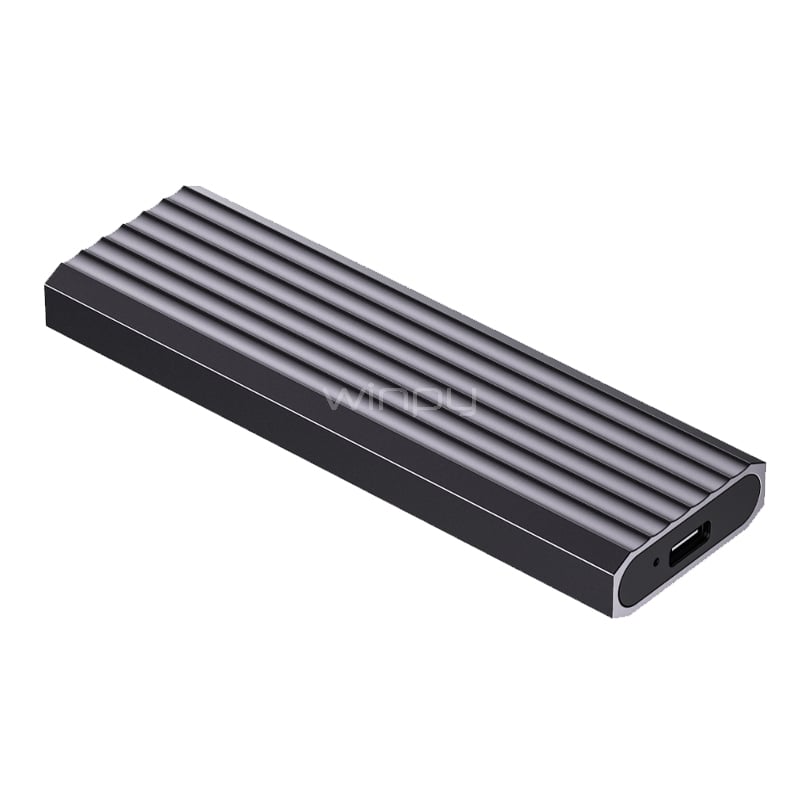Cofre Hiksemi MDC1 para unidades M.2/NVMe (USB-C, 10Gbps, Gris)