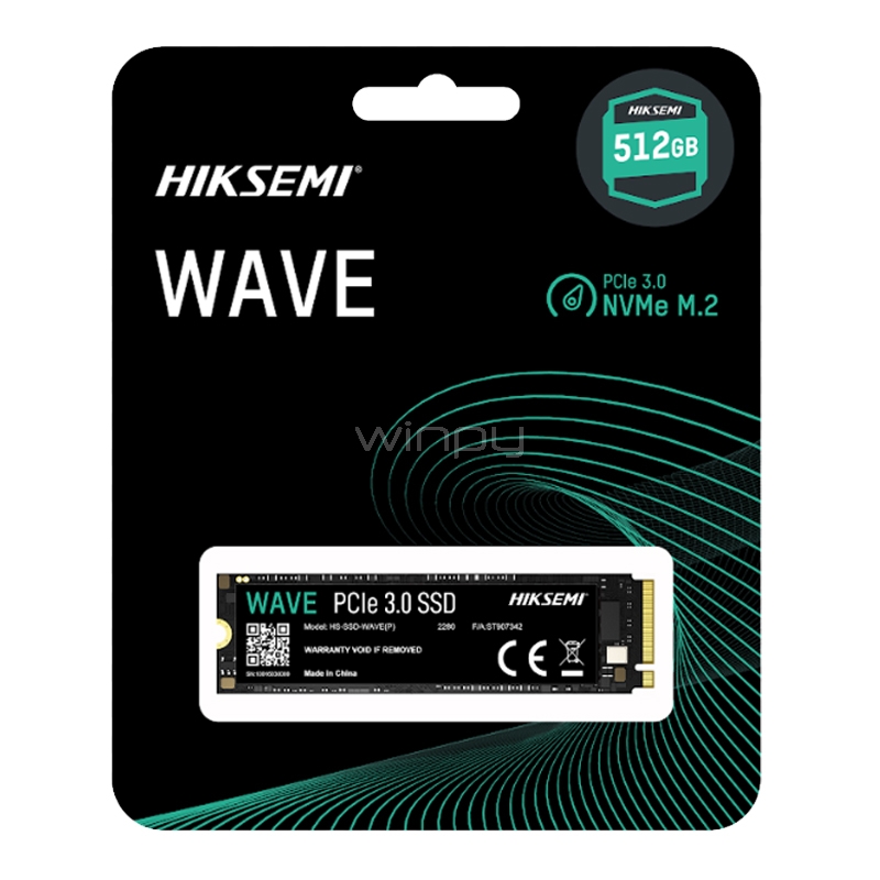 Unidad de Estado Sólido Hiksemi Wave P de 512GB (NVMe, PCIe Gen3