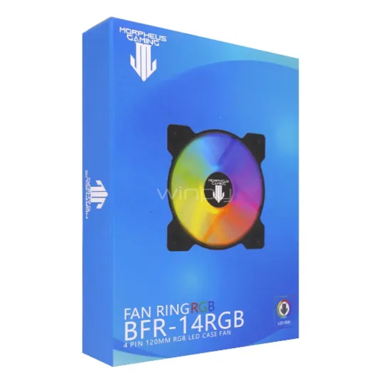Ventilador Morpheus Gaming BFR 14 (120mm, RGB 4 Pines, Conexión Molex)