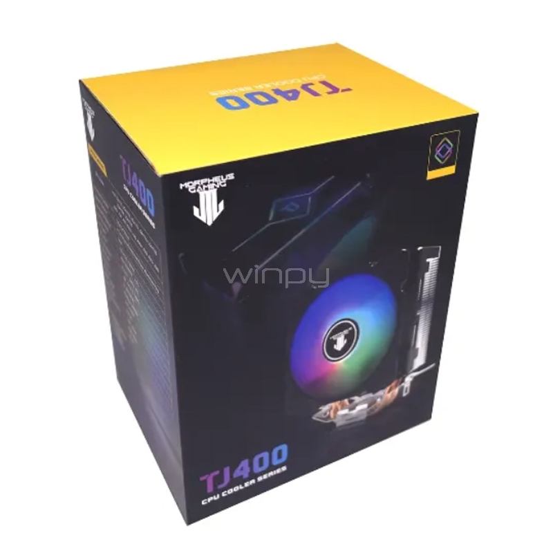 Disipador Morpheus Gaming TJ400 RGB (LGA1700/AM4, 120mm, 1.600rpm)