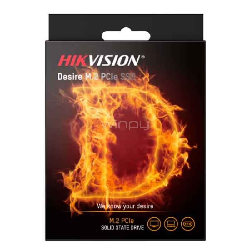 Unidad de Estado Sólido Hikvision Desire P de 1TB (NVMe, PCIe 3.0, hasta 2500MB/s)