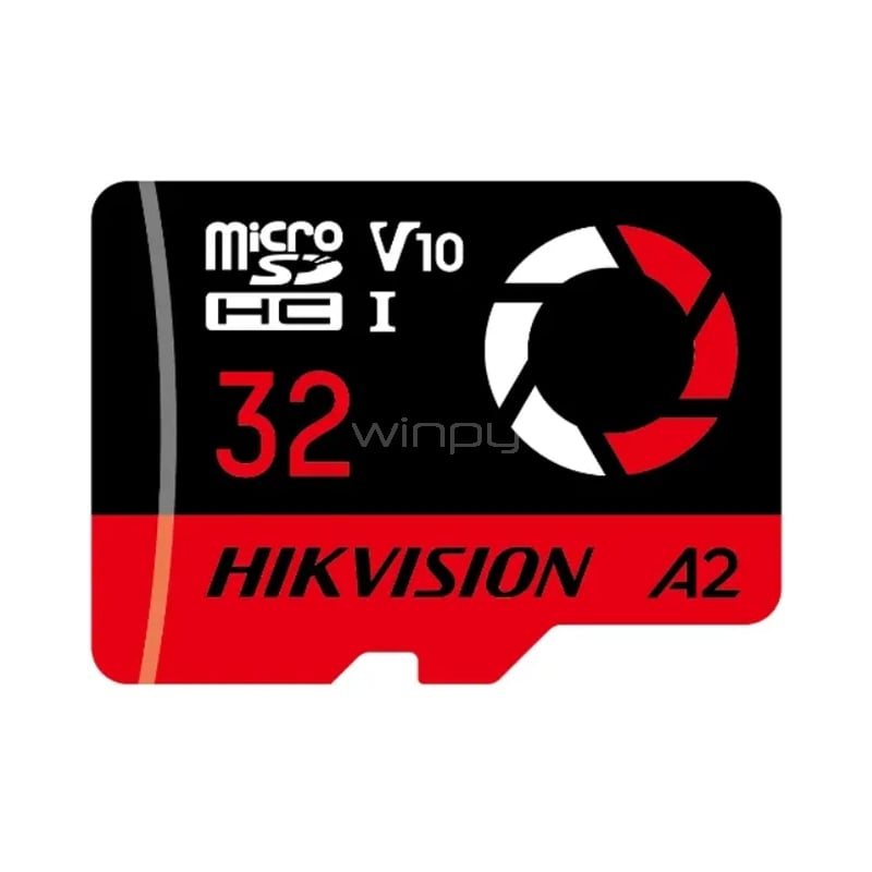 Tarjeta MicroSD Hikvision Essential de 32GB (Clase 10, V30, SDXC, hasta 180 MB/s)