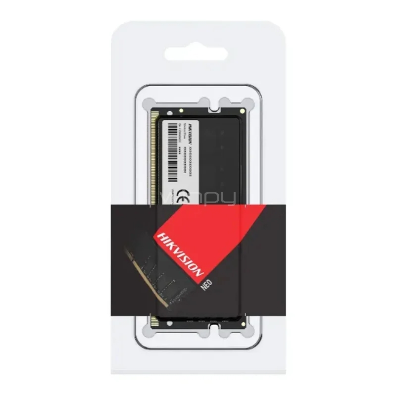 Memoria RAM Hikvision S1 de 8GB (DDR4, 2666MHz, CL19, SODIMM)