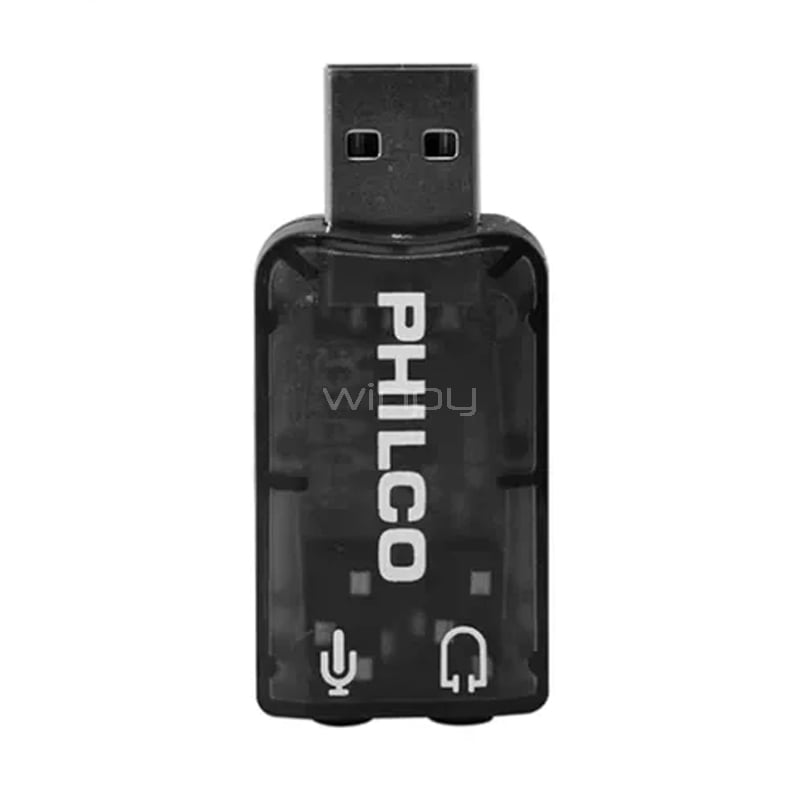 Adaptador Audio/Mic Philco de USB a Jack 3.5mm (Audio / Mic)