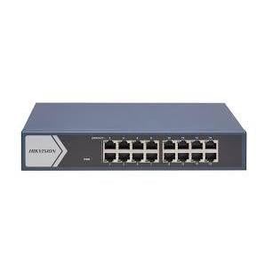 Switch Hikvision DS-3E0516-E B de 16 Puertos (Gigabit, 32 Gbps)