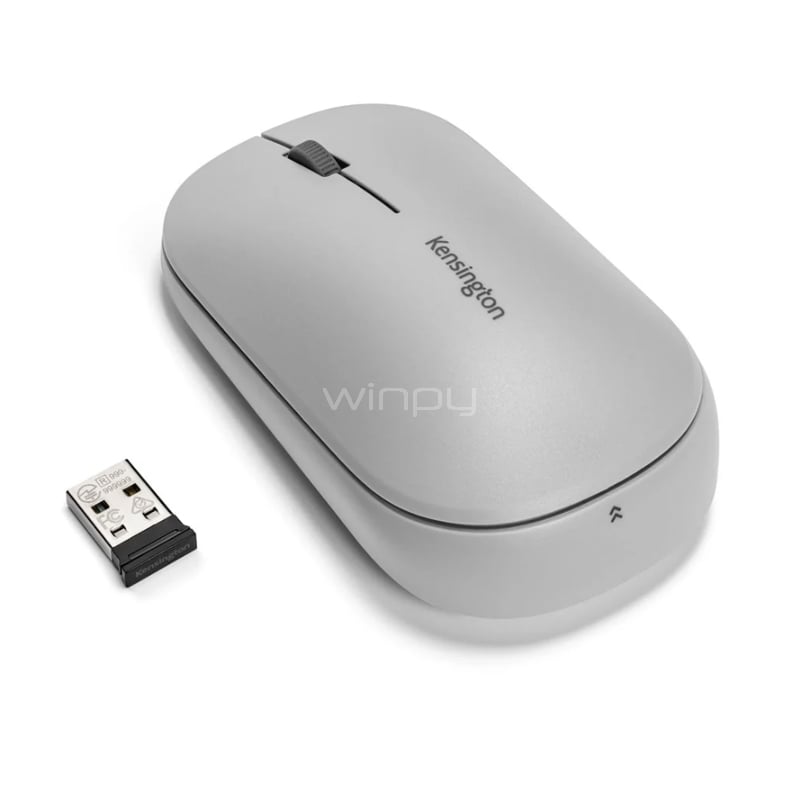 Mouse Inalámbrico Kensington Slimblade 2.0 (Dongle USB/Bluetooth, Gris)