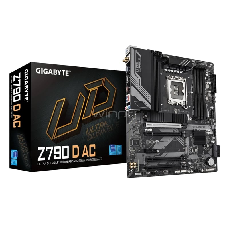 Placa Madre Gigabyte Z790 D AC (LGA1700, DDR5 4400/7600MHz, M.2 x3, ATX)