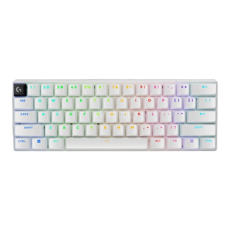 Teclado Mecánico Logitech Pro X 60 (Switch GX Tactile, Español, Blanco)