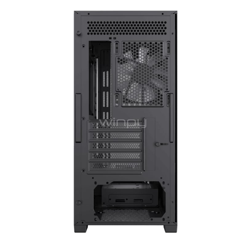 Gabinete Gamer Gamemax Defender Mesh (MicroATX, Vidrio Templado, 4 Ventiladores ARGB)