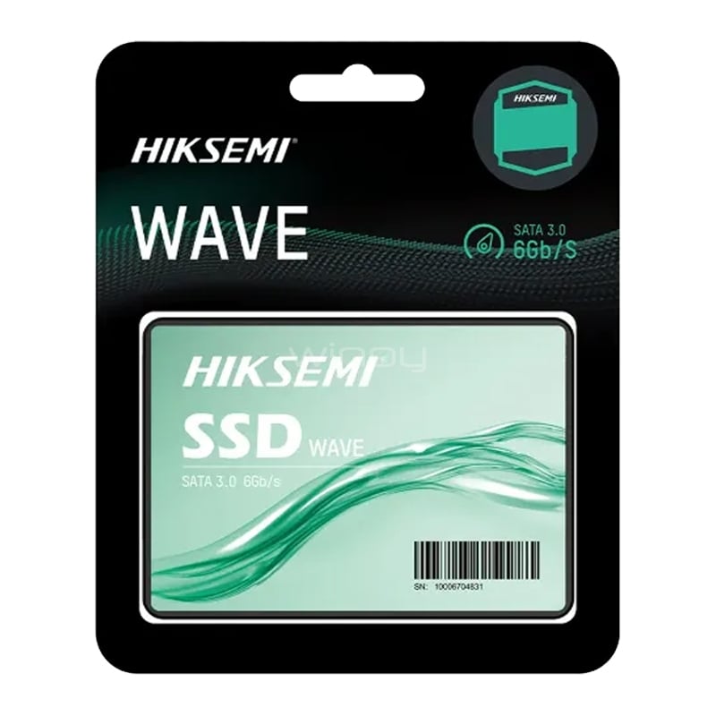 Disco SSD Hiksemi Wave S de 2TB (2.5“, 3D NAND, 460MB/s)