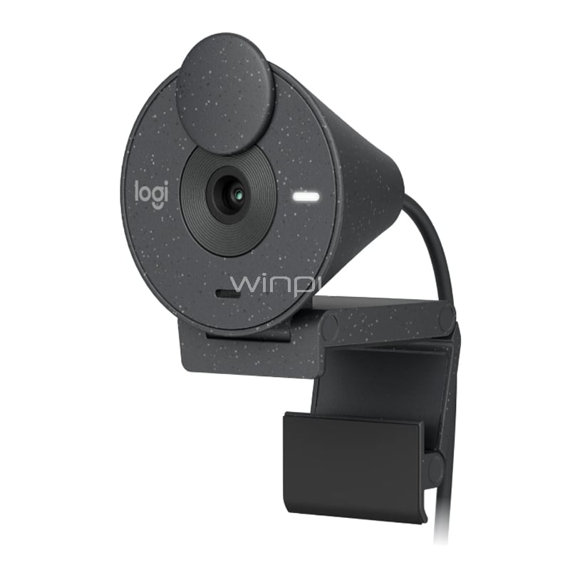 Webcam Logitech Brio 305 (Full HD@30fps, USB-C, Gris)