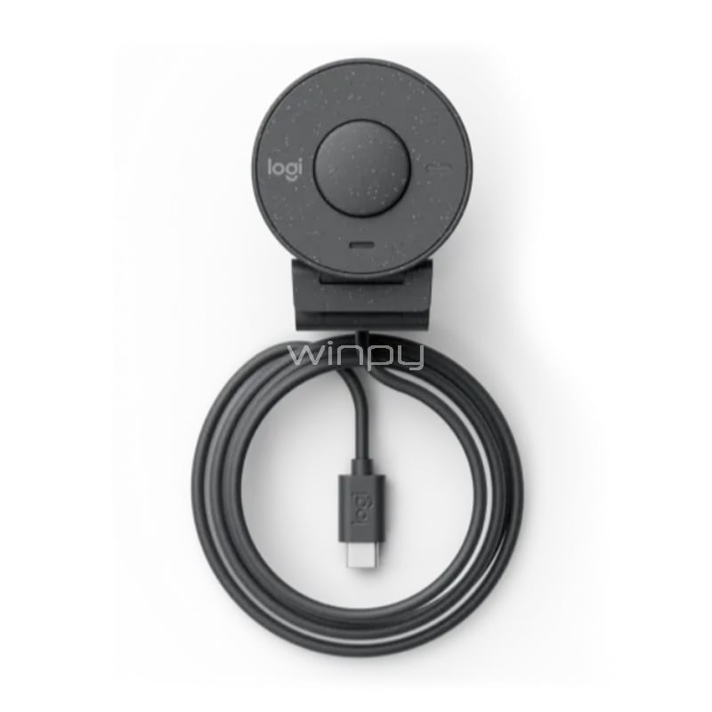 Webcam Logitech Brio 305 (Full HD@30fps, USB-C, Gris)