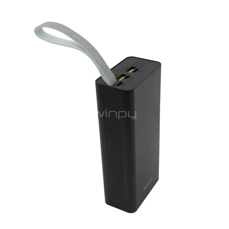 Batería Externa Philips de 30.000 mAh (USB-C, Carga Rápida)