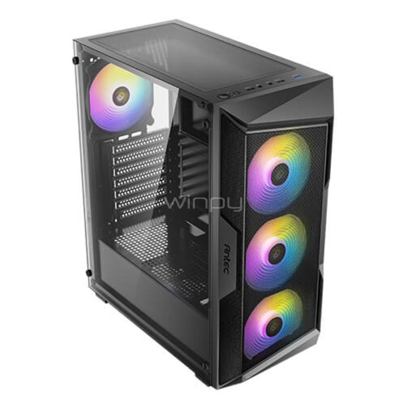 Gabinete Gamer Antec AX61 (ATX, Vidrio Templado, 4 Ventiladores ARGB)