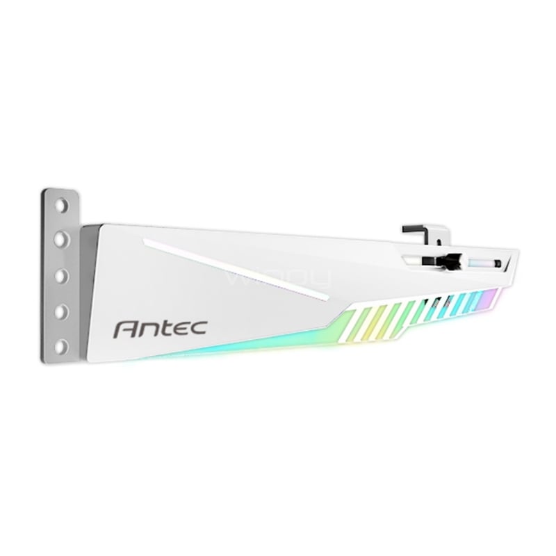 Soporte para Tarjeta Gráfica Antec Dagger (Ajustable, hasta 130mm, Blanco)