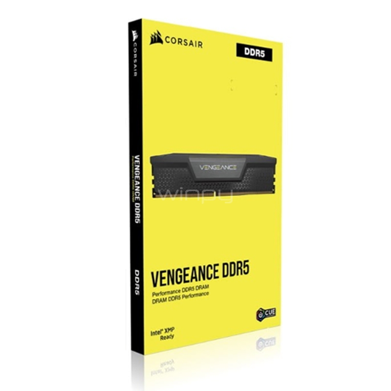 Memoria RAM Corsair Vengeance de 32GB (DDR5, 5600MHz, CL40, DIMM, Negro)