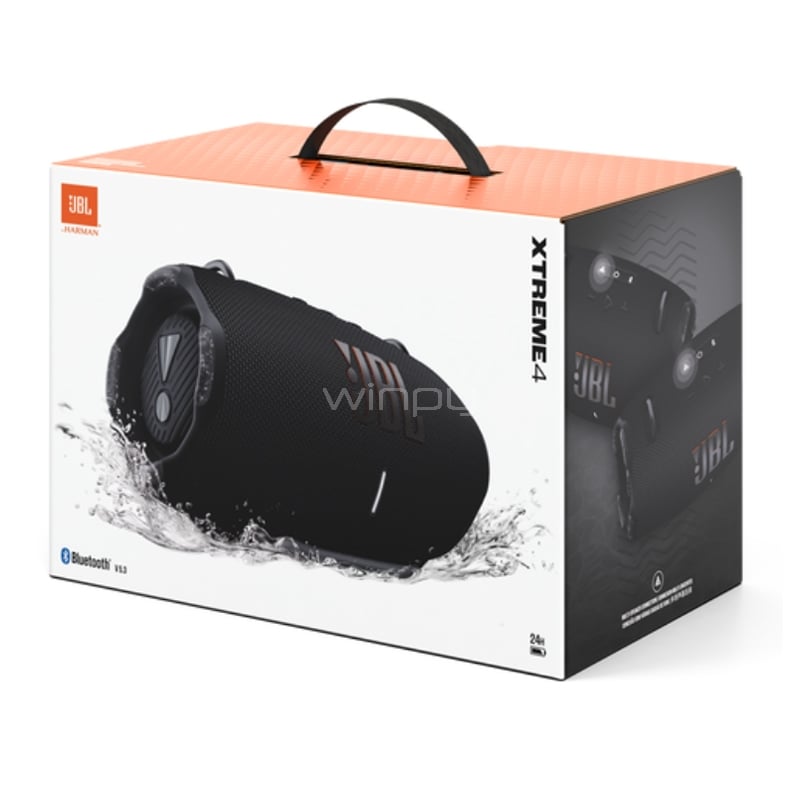 Parlante Bluetooth JBL Xtreme 4 (Sonido Pro, Playtime Boost, IP67, Negro)