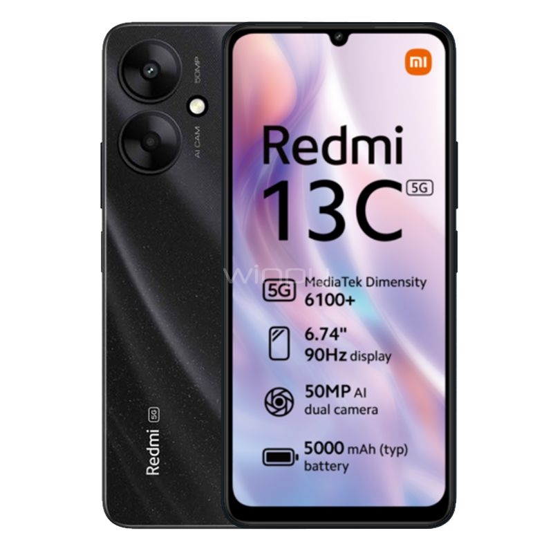 Celular Xiaomi Redmi 13C 5G EU de 6.74“ (OctaCore, 8GB RAM, 256GB