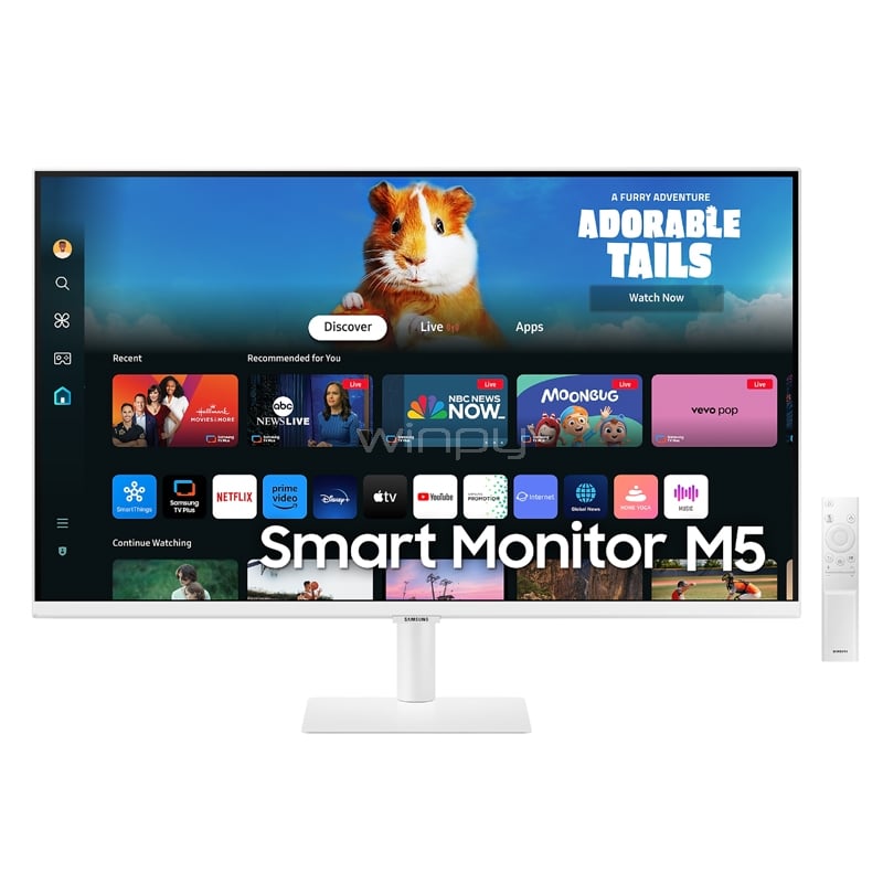 Monitor Samsung Smart M5 de 32“ (VA, Full HD, HDR10, HDMI, Tizen)