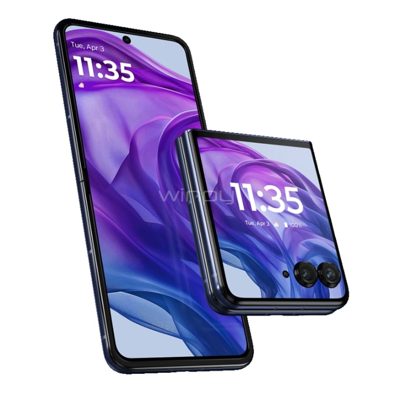 Celular Motorola razr 50 Ultra de 6.9“ Moto Buds+ (OctaCore, 12GB RAM, 512GB Internos, Azul Medianoche)
