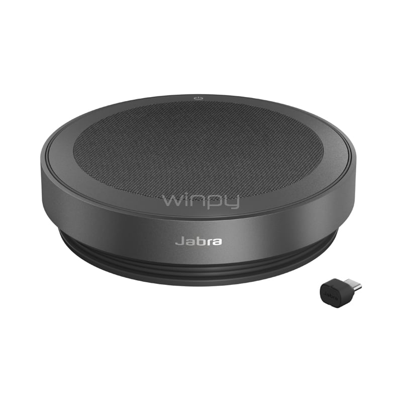 Parlante Jabra Speak2 75 para conferencias (MS Teams, Bluetooth USB-C Link 380, Gris Oscuro)