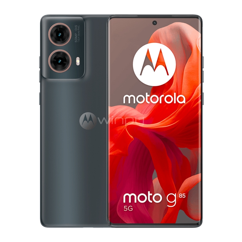 Celular Motorola moto G85 5G de 6.67“ (OctaCore, 8GB RAM, 256GB Internos, Gris Carbón)