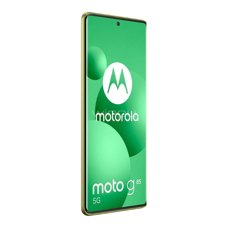 Celular Motorola moto G85 5G de 6.67“ (OctaCore, 8GB RAM, 256GB Internos, Verde Lima)