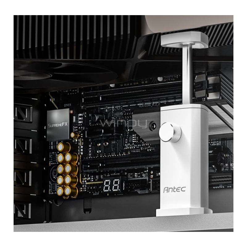 Soporte para Tarjeta Gráfica Antec I SHAPE PRISM (hasta 110mm, Blanco)