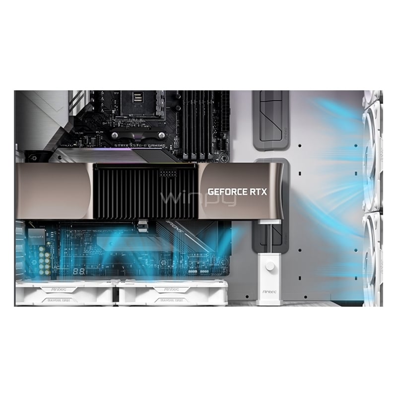 Soporte para Tarjeta Gráfica Antec I SHAPE PRISM (hasta 110mm, Blanco)