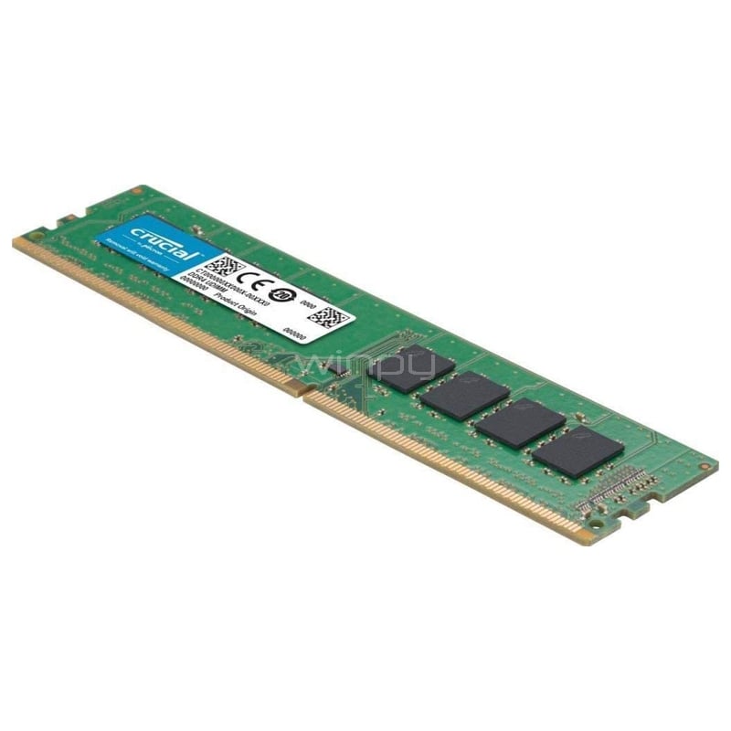 Memoria RAM Crucial CB8GU3200 de 8GB (DDR4, 3200MHz, CL22, DIMM)