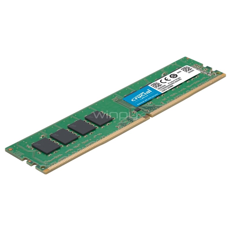 Memoria RAM Crucial CB16GU3200 de 16GB (DDR4, 3200MHz, CL22, DIMM)