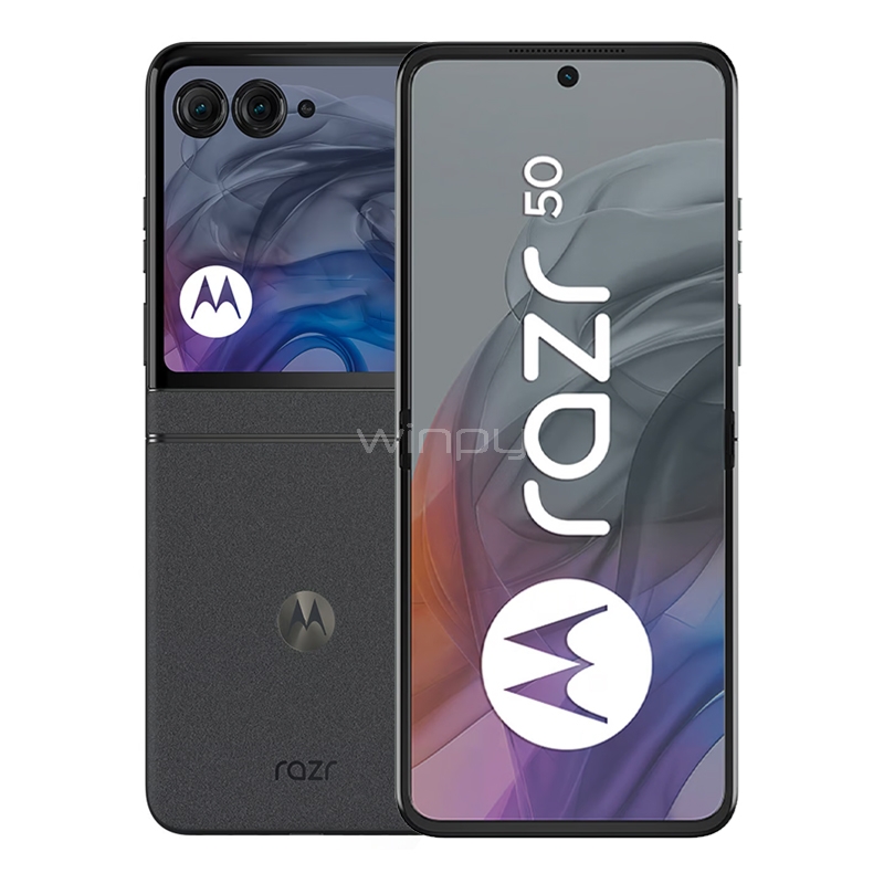Celular Motorola Razr 50 de 6.9“ (OctaCore, 12GB RAM, 512GB Internos, Gris)