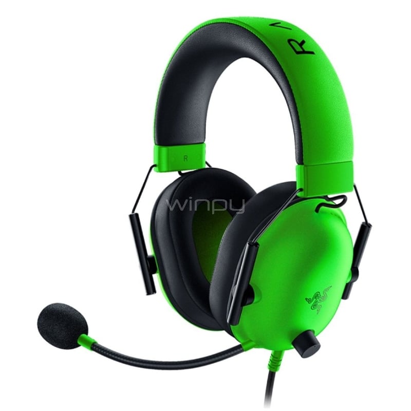 Audífonos Razer Blackshark V2 X (Sonido 7.1, Jack 3.5mm, TriForce, Verde)