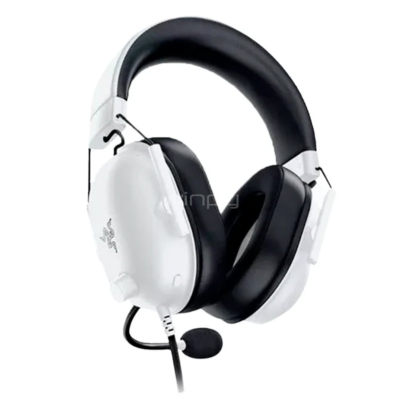 Audífonos Razer Blackshark V2 X (Sonido 7.1, Jack 3.5mm, TriForce, Blanco)