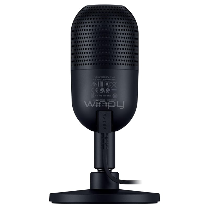 Micrófono Gamer Razer Seiren V3 Mini (Supercardiode, USB, Silenciador Táctil)