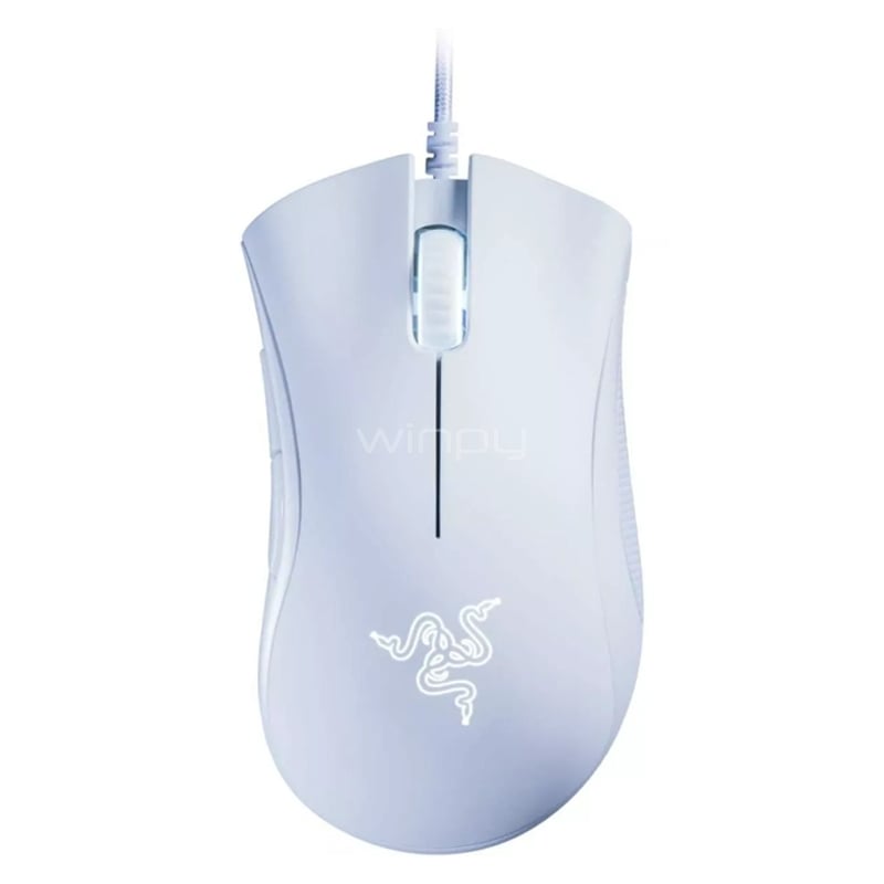 Mouse Gamer Razer DeathAdder Essential (RGB, 6.400dpi, Botones Hyperesponse, Blanco)