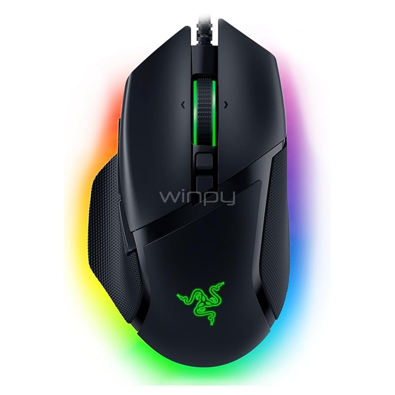 Mouse Gamer Razer Basilisk V3 (Sensor Focus+, Cable Speedflex, 26.000dpi, RGB, Negro)