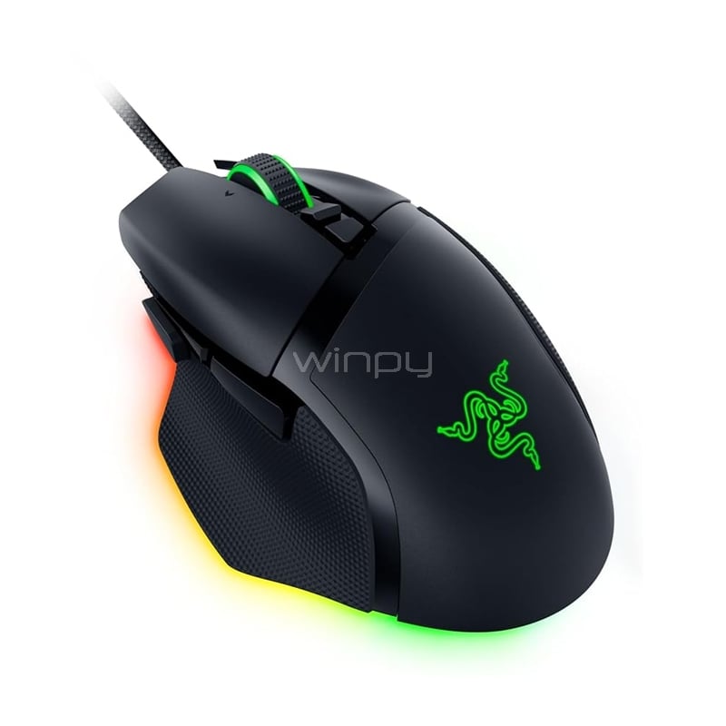 Mouse Gamer Razer Basilisk V3 (Sensor Focus+, Cable Speedflex, 26.000dpi, RGB, Negro)