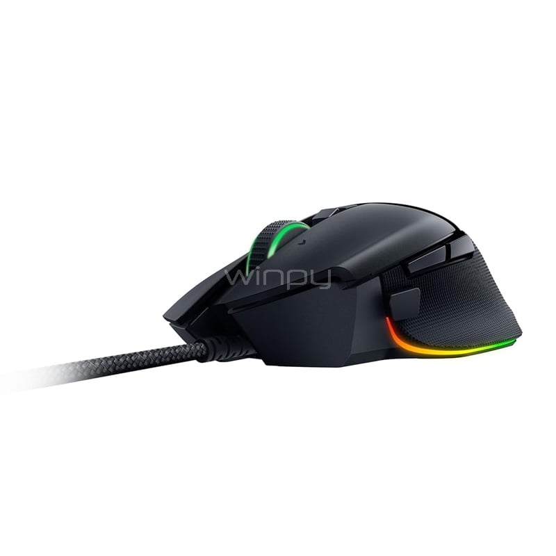 Mouse Gamer Razer Basilisk V3 (Sensor Focus+, Cable Speedflex, 26.000dpi, RGB, Negro)