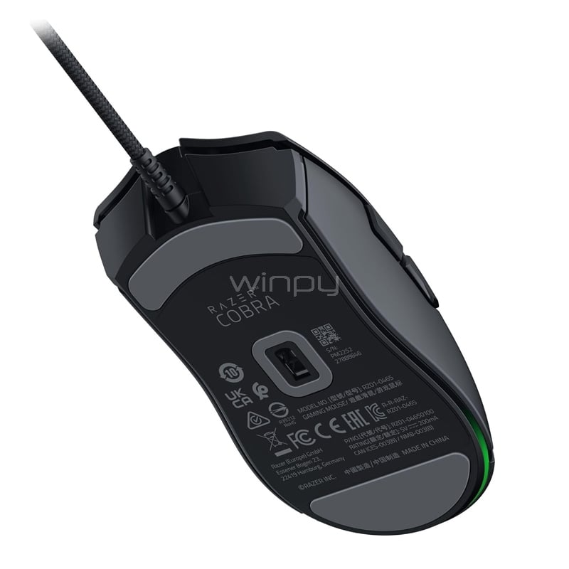 Mouse Gamer Razer Cobra (Chroma RGB, 8.500dpi, Cable Speedflex, Negro)