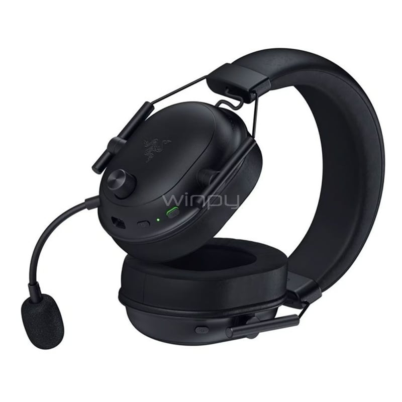 Audífonos Gamer Razer Blackshark V2 Pro HyperSpeed (2023, Bluetooth/Dongle USB, Negro)