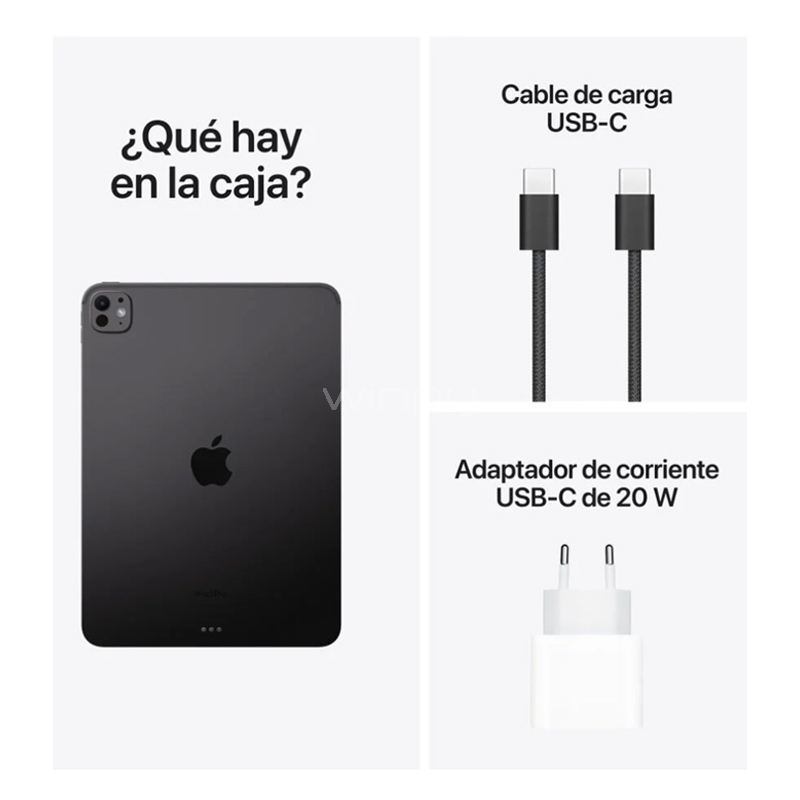 Apple iPad Pro 11“ (Chip M4, 8GB RAM, 256GB SSD, 2024, Wi-Fi+