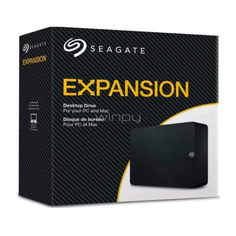Disco de Sobremesa Seagate Expansion de 12TB (USB 3.0, Rescue Data Recovery)