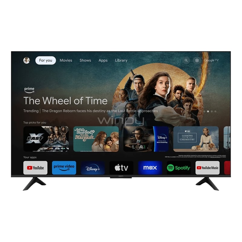 Televisor Xiaomi TV A 65 2025 de 65“ (4K, HDR10, HDMI/Wi-Fi, Google TV)