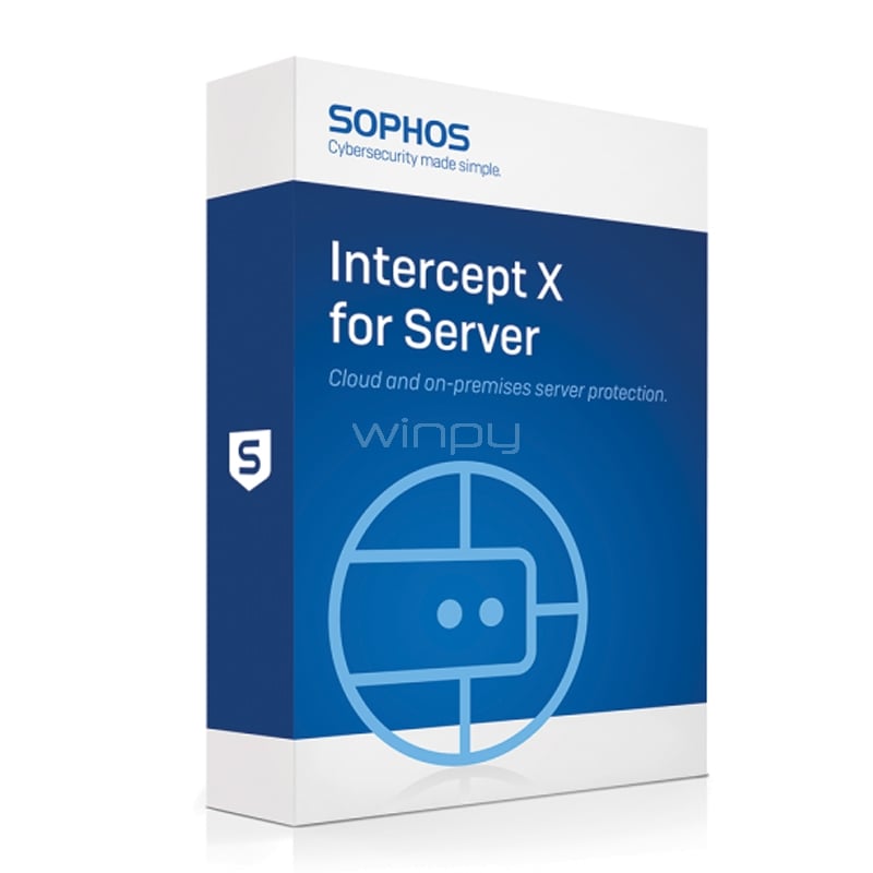 Licencia Sophos Central Intercept X Advanced para Servidor (1 - 9 Servidores, 36 Meses)