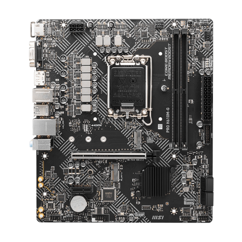 Placa madre MSI PRO H610M-G DDR5 (LGA1700, 5600MHZ, M.2, MicroATX)