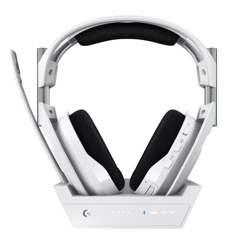 Audífonos Gamer Logitech ASTRO A50 X + Base Station (LIGHTSPEED/Bluetooth, PLAYSYNC, Blanco)